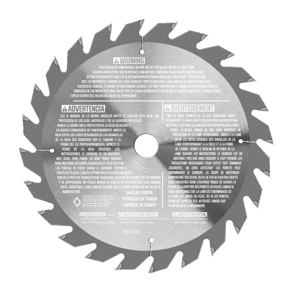 SKIL 7-1/4 in 24-Tooth Carbide Tipped Circular Saw Blade, large image number 2