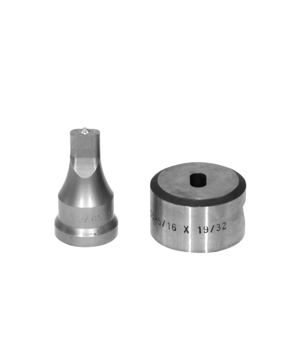 Edwards 9/16 Inch Punch x 19/32 Inch Die Standard Oblong Punch & Die Set, large image number 1