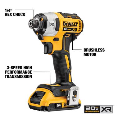 DEWALT DW 20V MAX XR Hammer Drill & Impact Driver Combo Kit, large image number 2