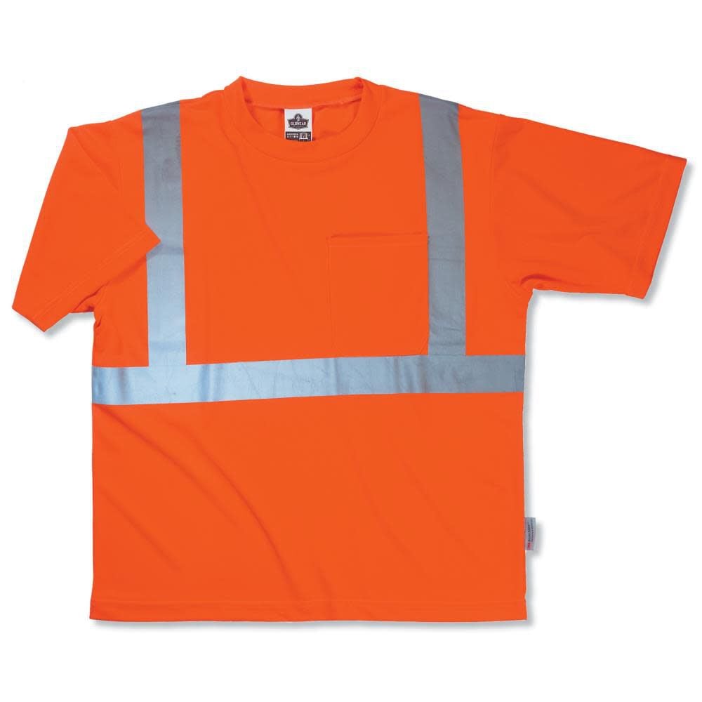 Ergodyne GloWear 8289 Class-2 Economy Orange T-Shirt – Size 2XL – 21516