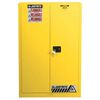 Justrite 60 Gallon Yellow Steel Manual Close Paint Safety Cabinet, small image number 1