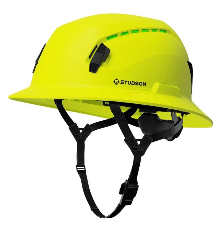 Studson Full Brim Vented Safety Helmet Type 2 Class C North America Dual-Certification Hi-Vis Yellow