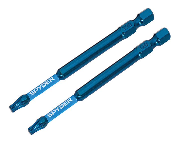 Spyder 3.5 Inch Long T20 Star Impact Driver Screwdriver Bit, 2 Pieces, large image number 5