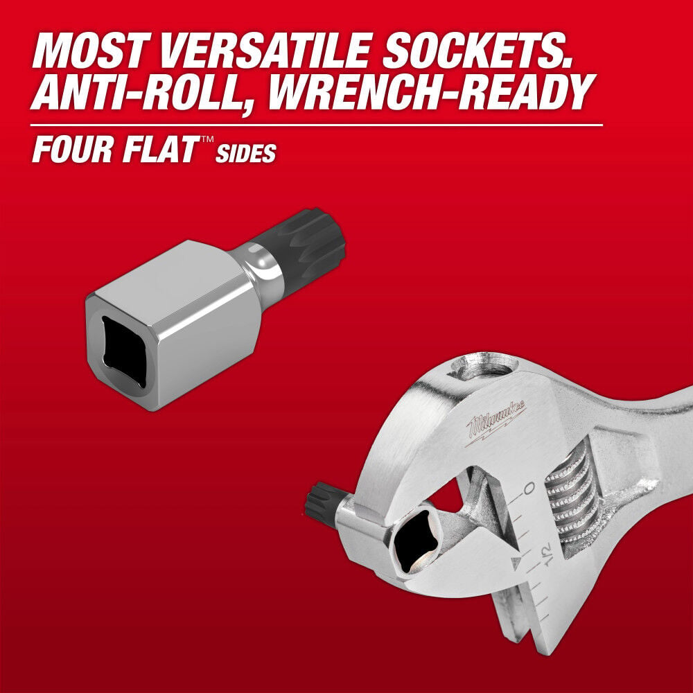 Milwaukee 3/8 Inch Drive 9mm Triple Square Bit Socket, large image number 3