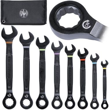 Klein Tools Metric Ratcheting Wrench Set, 8 Piece