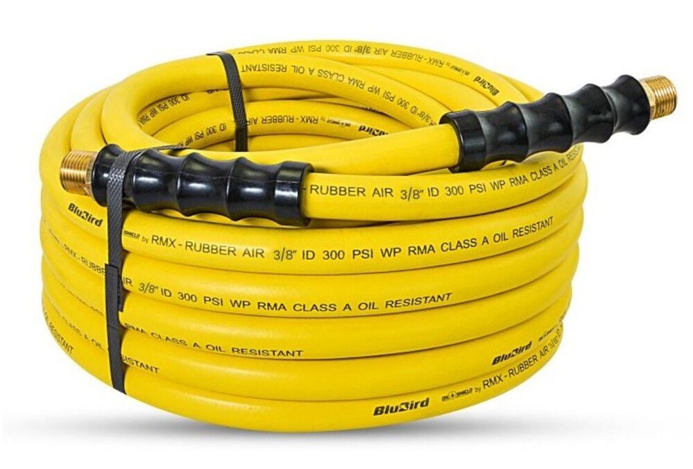 BluBird OilShield 3/8 Inch x 25 Ft. Nitrile Rubber Air Hose Assembly, large image number 5