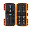 Spyder Impact Flip Socket Set, 3 Inch Extension & 2 Hex Adapters, 8 Pieces, small image number 3