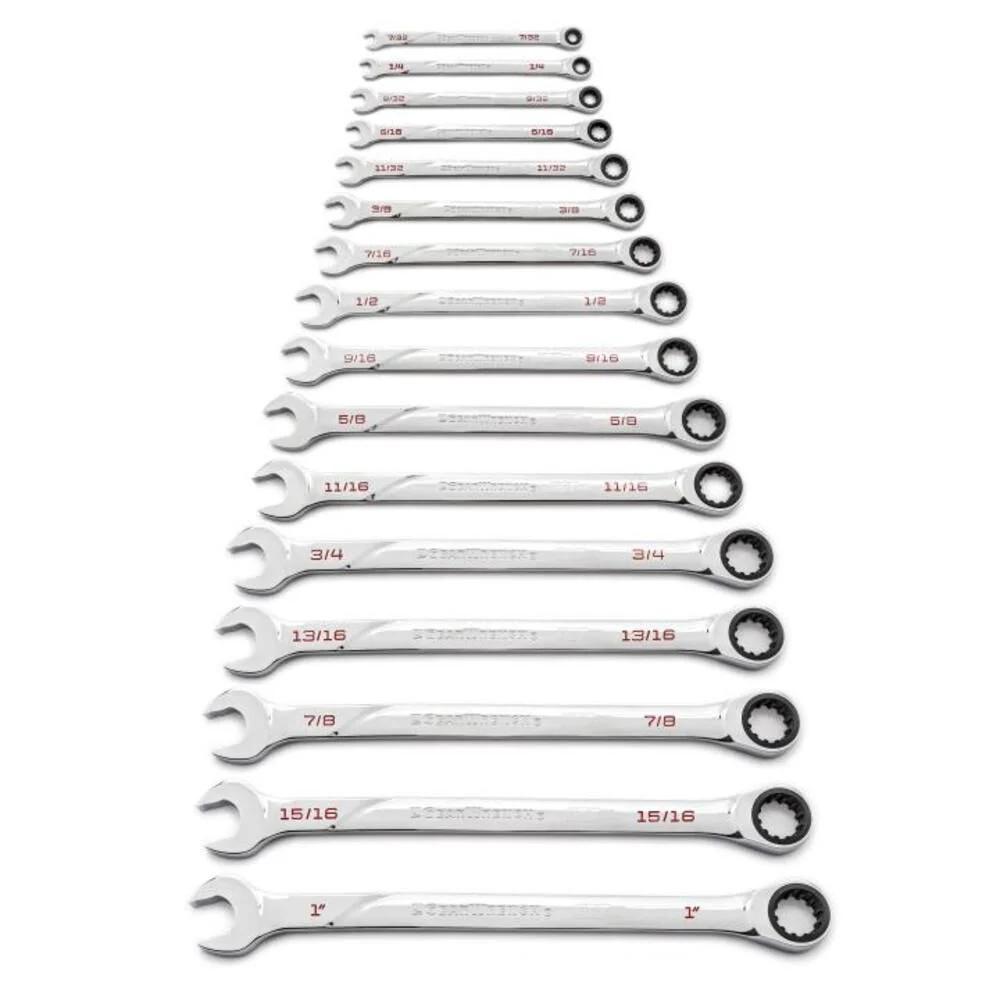 GEARWRENCH 16 pc 120XP Universal Spline Sae XL Combination Ratcheting Wrench Set, large image number 1