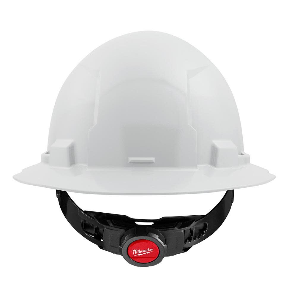 Milwaukee White Full Brim Hard Hat with 4pt Ratcheting Suspension Type 1 Class E, large image number 9
