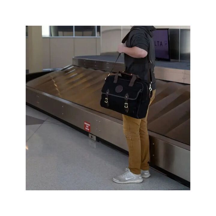 Duluth Pack Black Canvas Classic Carry-On Bag, large image number 1