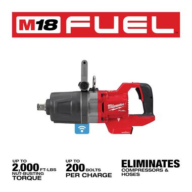 Milwaukee M18 FUEL 1inch D Handle High Torque Impact Wrench ONE KEY (Bare Tool), large image number 2