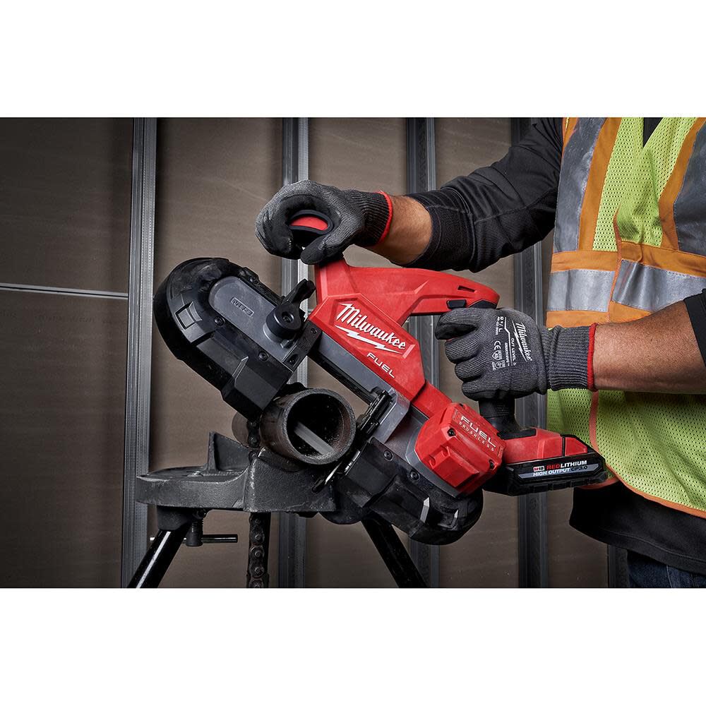 Milwaukee Promotional M18 FUEL Compact Band Saw (Bare Tool) & 35-3/8 Inch Extreme Thick Metal Compact Band Saw Blade 3 Piece Bundle, large image number 10