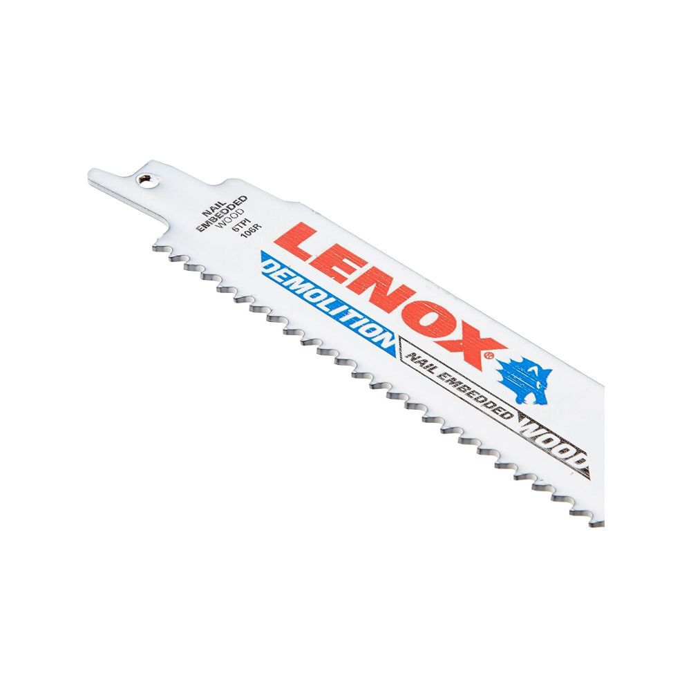 Lenox 12 Inch 6 TPI Demolition Bi-Metal Reciprocating Saw Blade 5 Pieces, large image number 5
