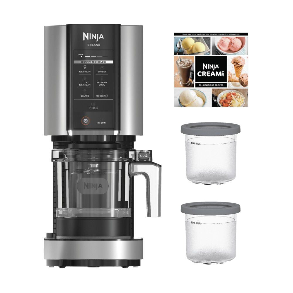 Ninja CREAMi 120V 800W 7A Plastic Cloud Silver 7 in 1 Ice Cream Maker, large image number 3