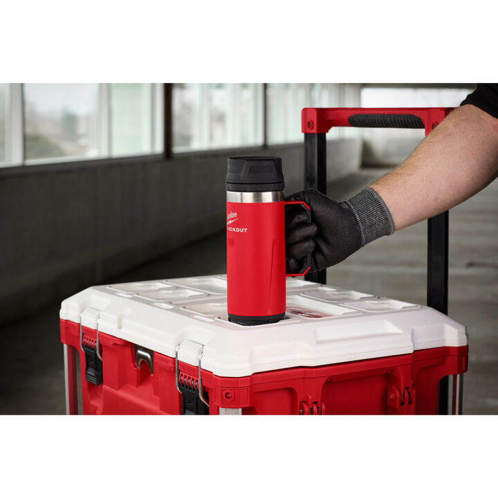 Milwaukee PACKOUT 18 Oz Insulated Mug with Sip Lid Red, large image number 4