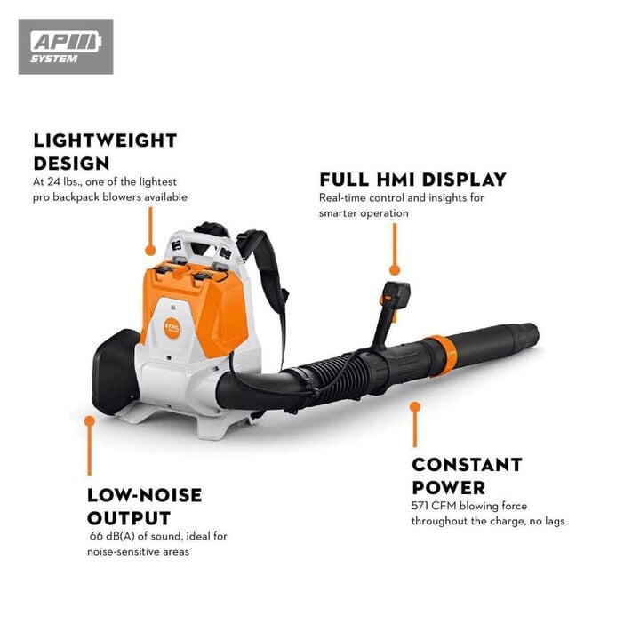 Stihl BRA 280 36V 571 CFM Battery Backpack Blower Kit, large image number 1