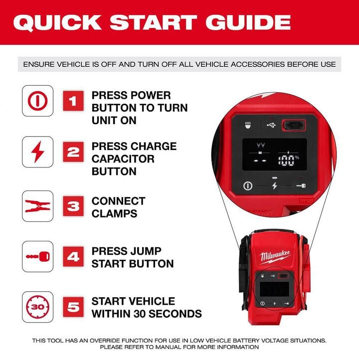 Milwaukee M18 HOTSHOT Jump Starter, large image number 9