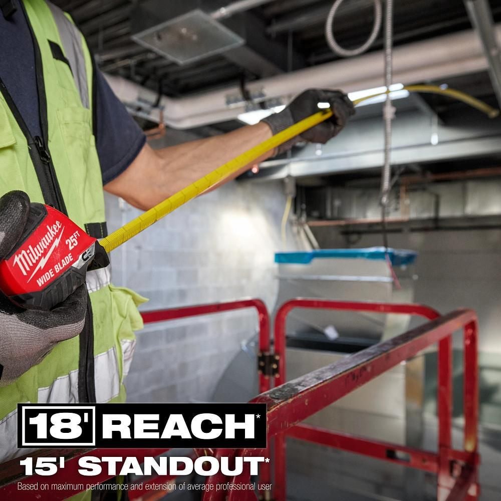Milwaukee 25 Ft. Wide Blade Magnetic Tape Measure, large image number 4