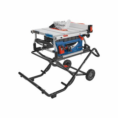 Bosch 10in Jobsite Table Saw with Gravity-Rise Wheeled Stand