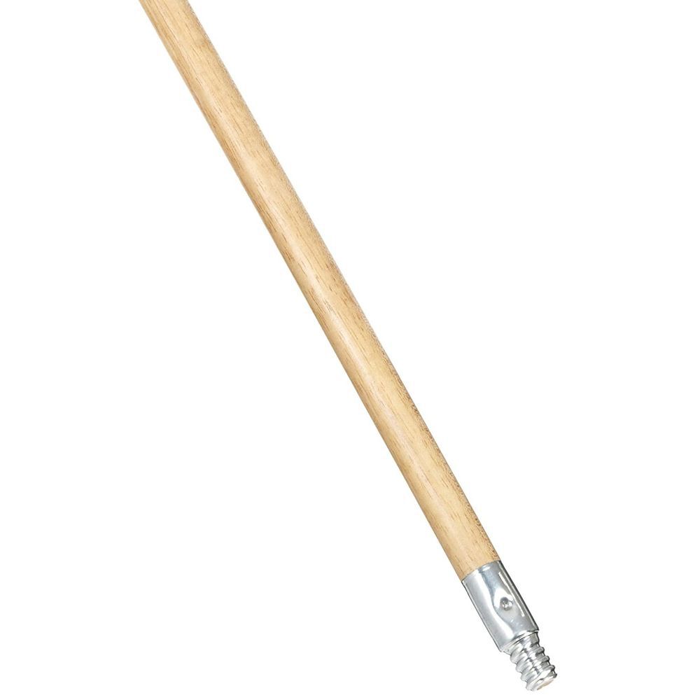 Rubbermaid 60in Lacquered Wood Broom Handle with Threaded Metal Tip, large image number 4