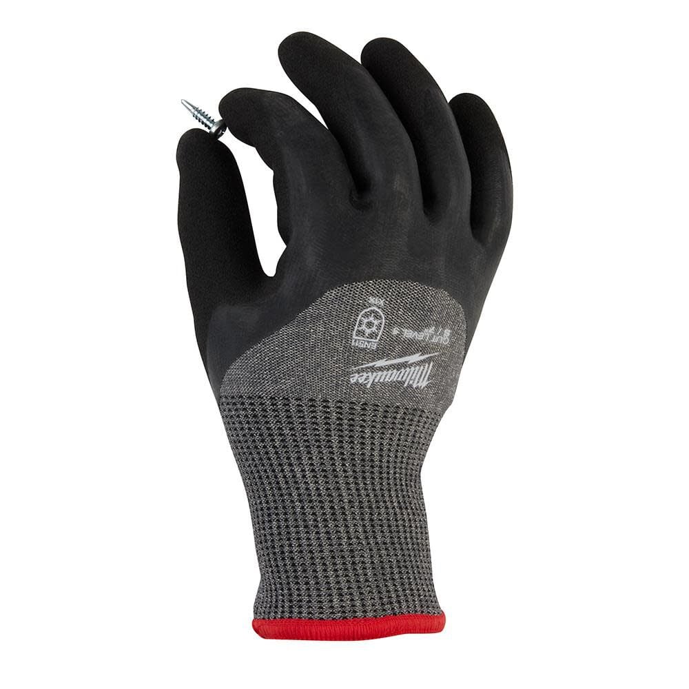 Milwaukee Cut Level 5 Winter Gloves Dipped, large image number 4