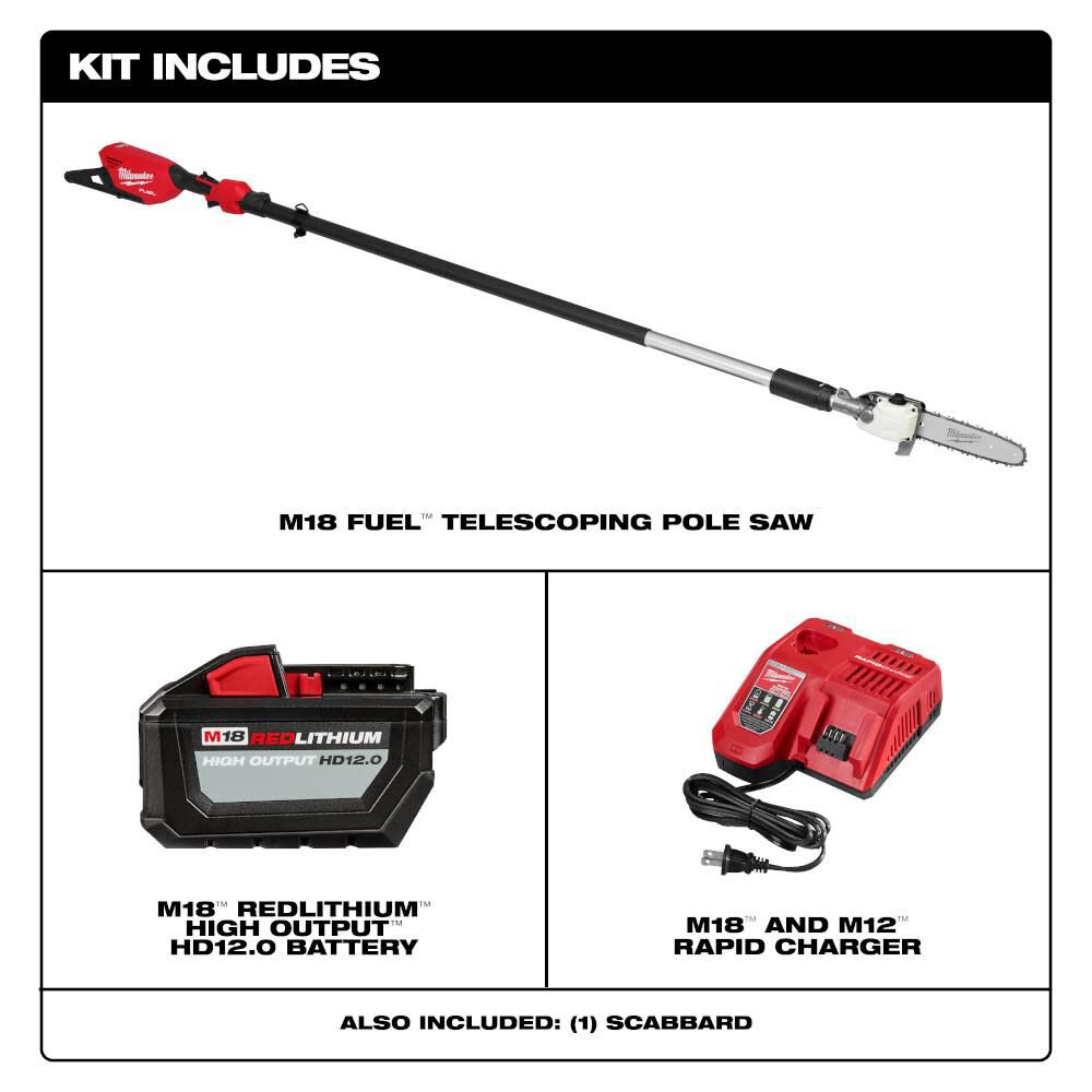 Milwaukee M18 FUEL Telescoping Pole Saw Kit 3013-21 - Acme Tools