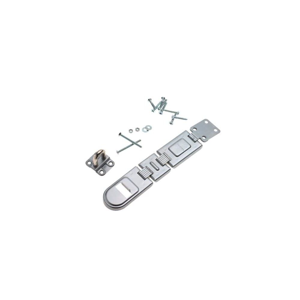 Master Lock Hasp 7 3/4in Hardened Steel Double Hinge Safety 1pk, large image number 1