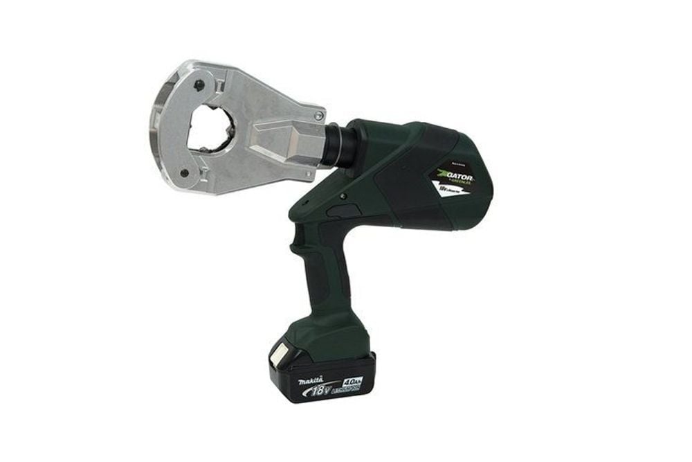 Greenlee 6-Ton Quad Point Crimper, Flip Top (Bare Tool), large image number 1