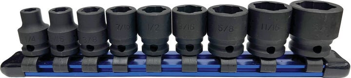Bondhus Set 9 Internal Twist Sockets Inch, large image number 1