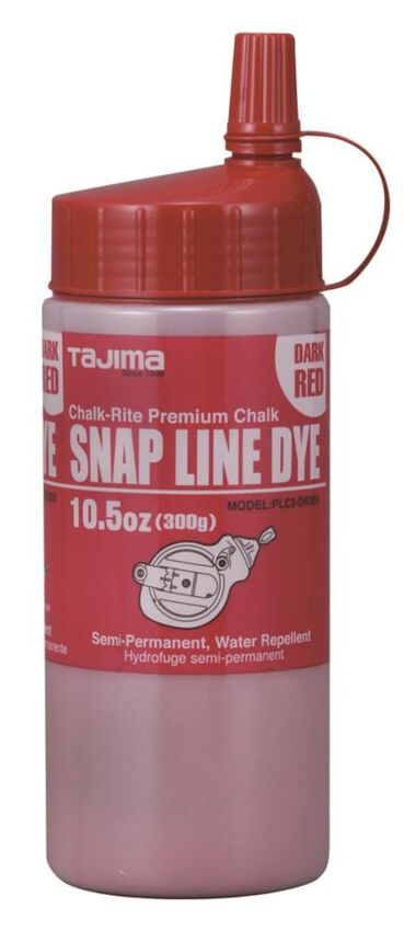 Tajima CHALK-RITE Powder Dye Ultra-Fine Wind and Water Resistant Permanent 10.5 oz. Red, large image number 0