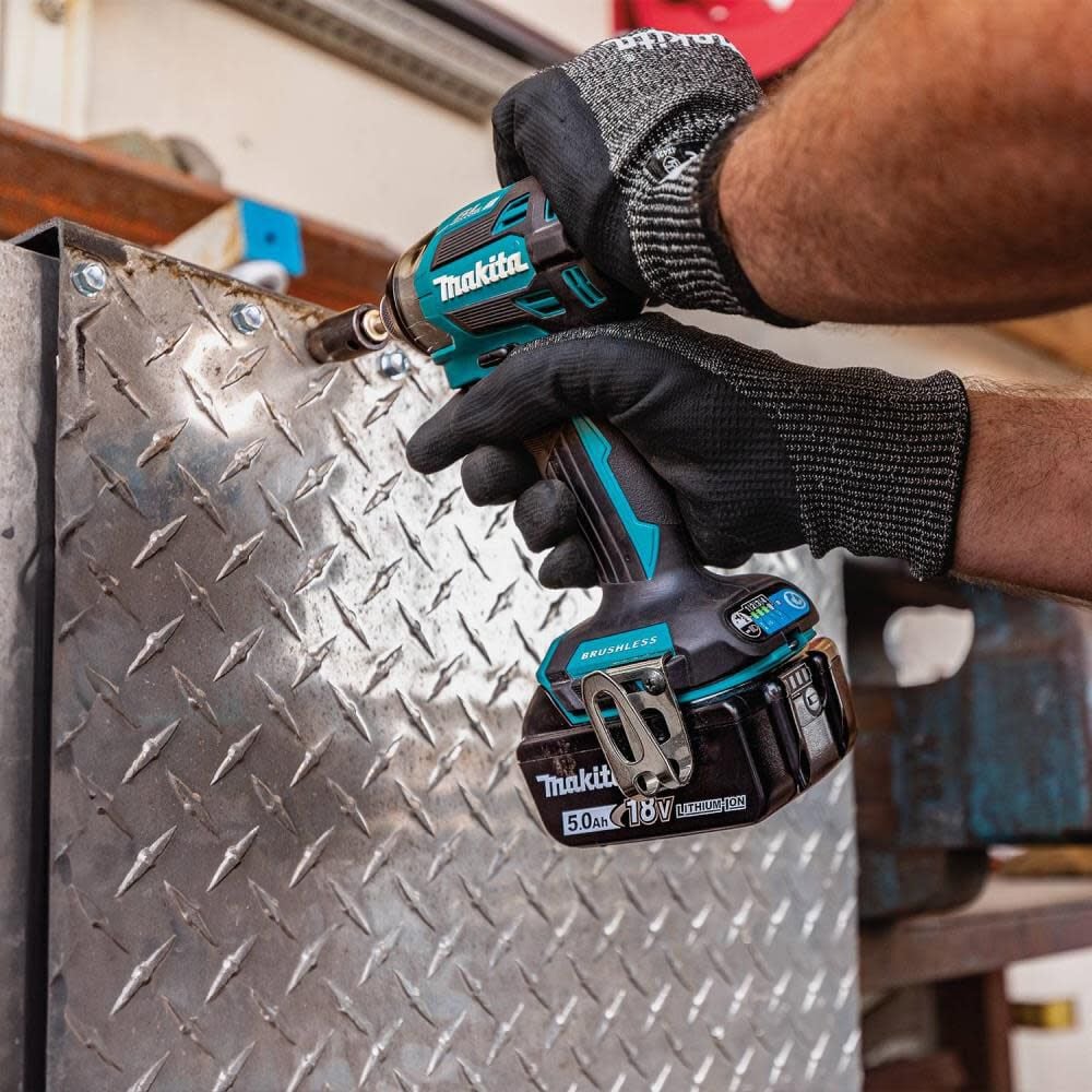 Makita 18V LXT Lithium-Ion Brushless Cordless 2 Piece Combo 5 Ah Kit, large image number 13