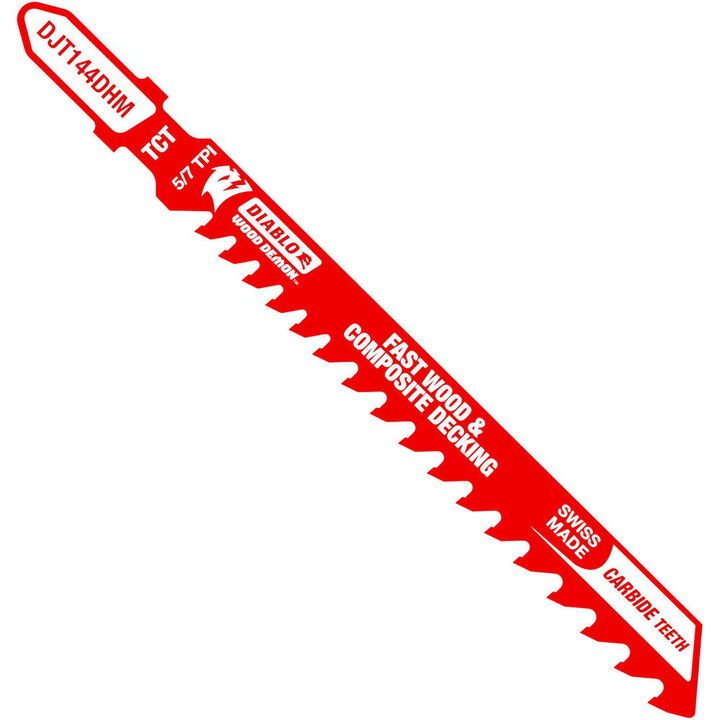 Diablo Tools 4in 5/7 TPI Carbide T-Shank Jig Saw Blade for Composite Decking, large image number 0