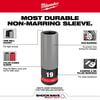 Milwaukee SHOCKWAVE Impact Duty Socket 1/2 Drive 19MM Metric Lug Nut Wheel, small image number 4