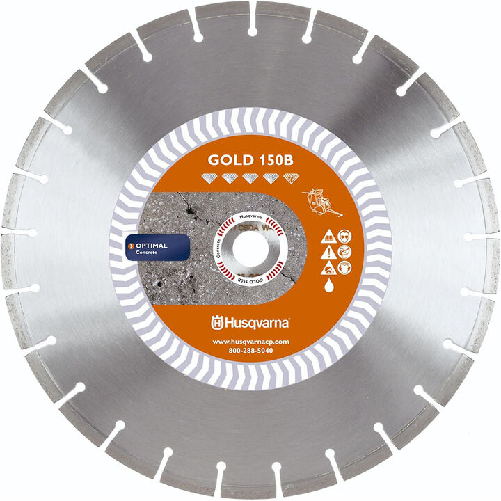 Husqvarna Construction Gold 150B 26 Inch Gold Diamond Blade for Concrete, large image number 0