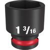 Milwaukee Impact Socket 1/2in Drive 1 3/16in Standard 6 Point, small image number 1