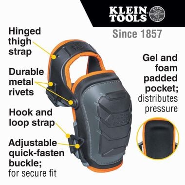 Klein Tools Heavy Duty Hinged Knee Pads, large image number 1