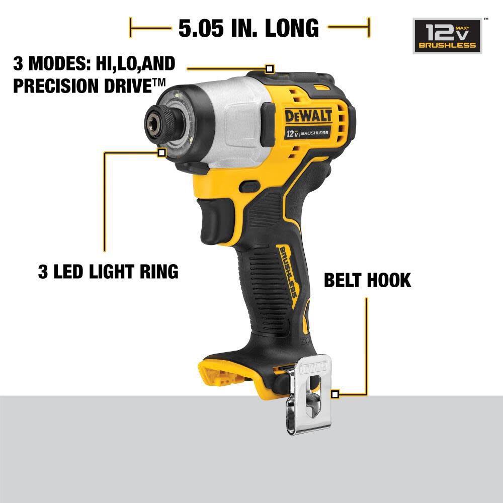 DEWALT 12V MAX XR Drill Impact Driver Kit DCK221F2 Acme Tools