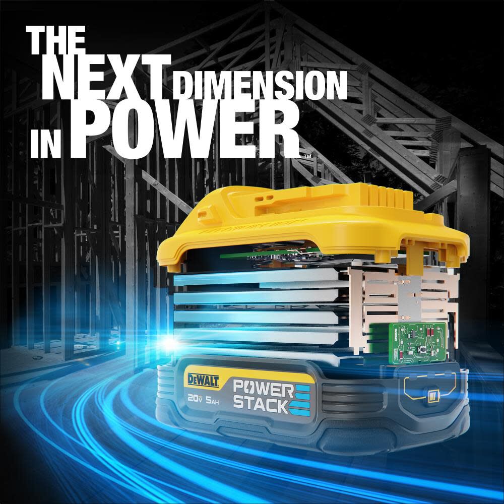 DEWALT 20V MAX XR 3-Speed Impact Driver Kit with 20V POWERSTACK 5AH Battery 2PK Bundle, large image number 8