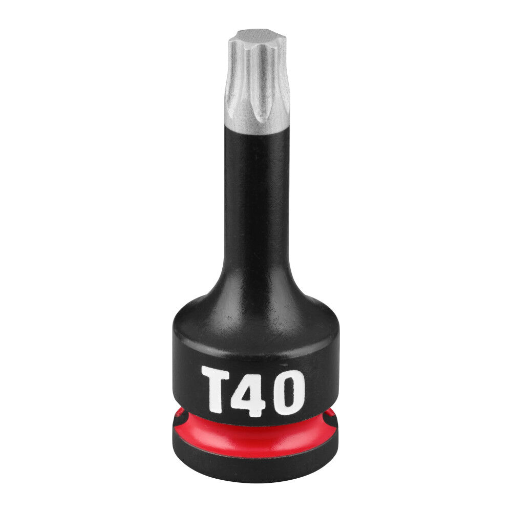 Milwaukee SHOCKWAVE Impact Duty 3/8 Inch Drive 2 Inch Torx T40 Bit Socket - 49-66-7342