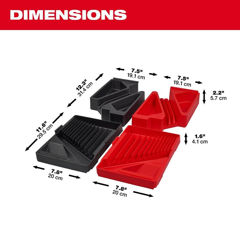 Milwaukee Trays for Metric & SAE Combination Wrench Trays 30 Piece, large image number 3