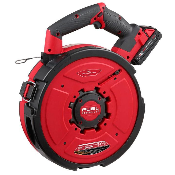 Milwaukee M18 FUEL Angler 120' Steel Pulling Fish Tape Kit, large image number 5