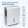 Perfect Aire 50 Pint 4500 Sq Ft Dehumidifier with Built-In Pump to Drain, small image number 2