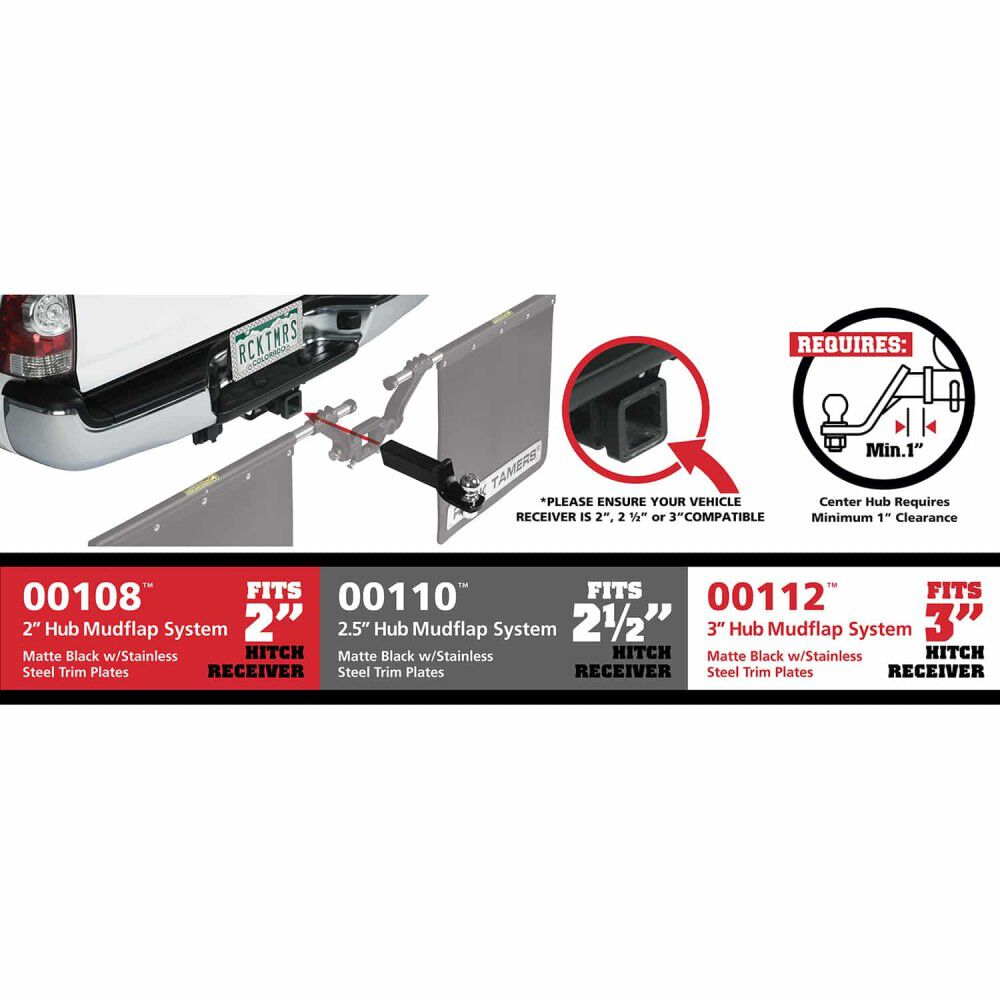 Rock Tamers 3 Inch Drawbar Adjustable Mudflap System, large image number 8