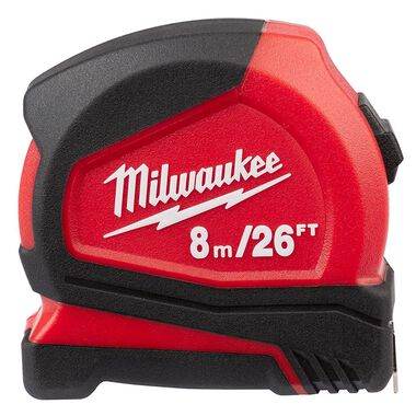 Milwaukee 8 m/26 ft. Compact Tape Measure, large image number 0