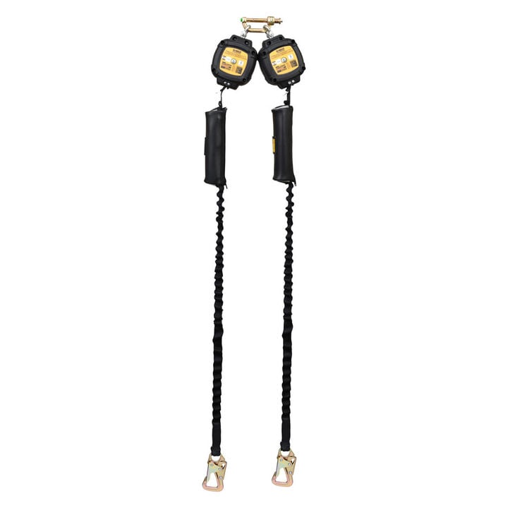 DEWALT Personal Self Retracting Lifeline Tie-Back Twin Steel Snaphook, large image number 1