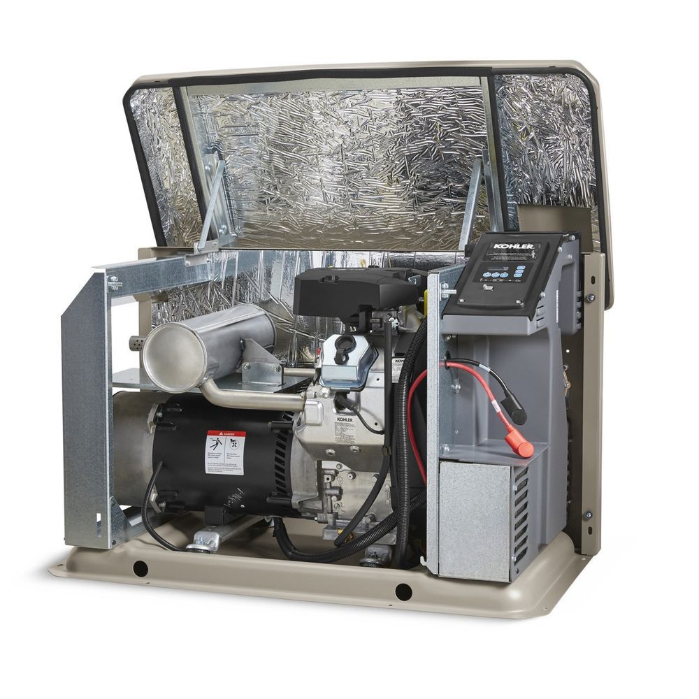 Kohler Power 26,000 Watt (26kW) Dual Fuel 50-State Air-Cooled Home Standby Generator with 200-Amp Transfer Switch, large image number 3