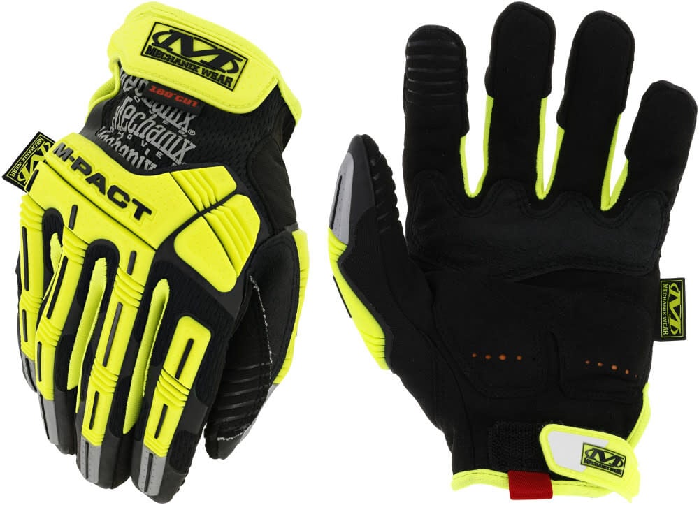 Mechanix Wear Hi-Viz M-Pact D5 Gloves Size XL - SMP-C91-011