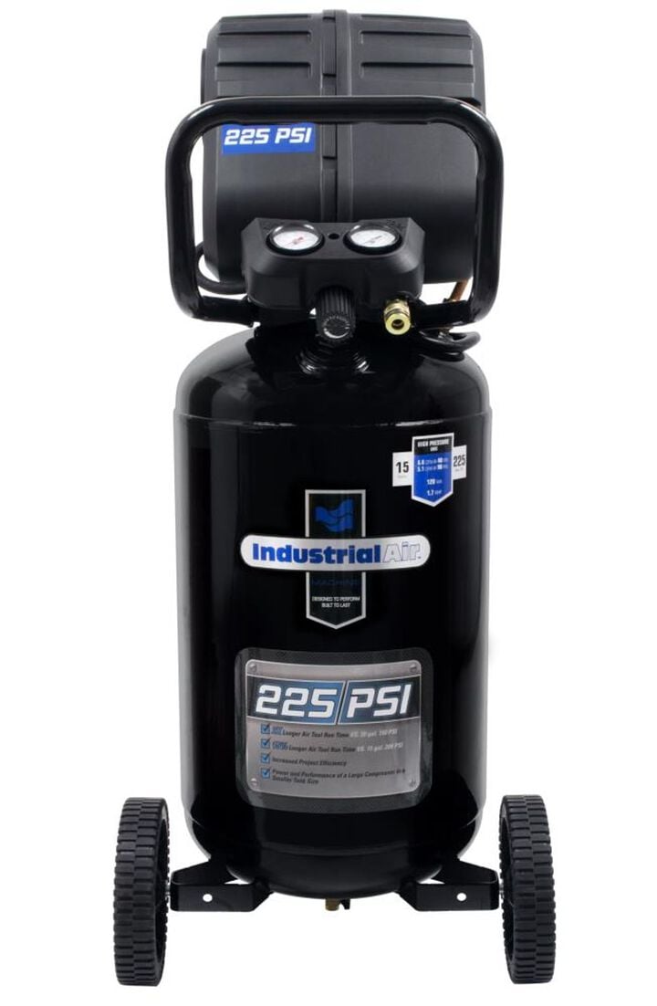 Industrial Air Compressor 1.7 HP 15 Gallon 225 PSI