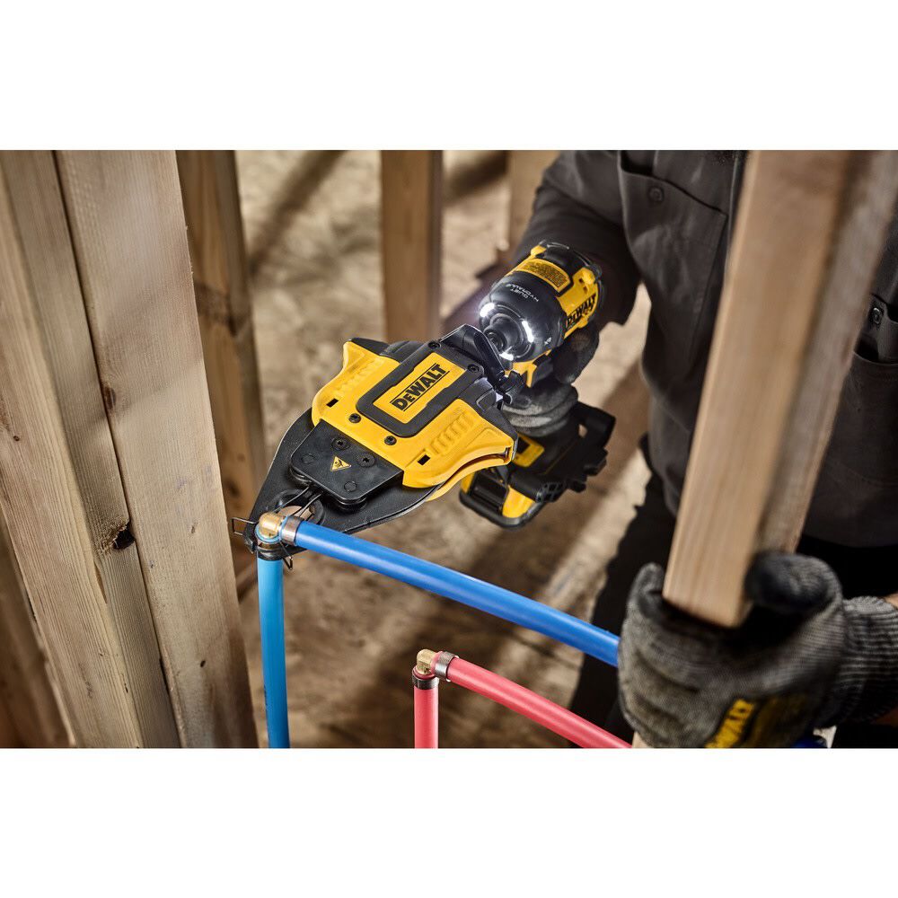 DEWALT PVC/PEX Pipe Cutter Attachment & PEX Crimp Ring Attachment Bundle, large image number 18