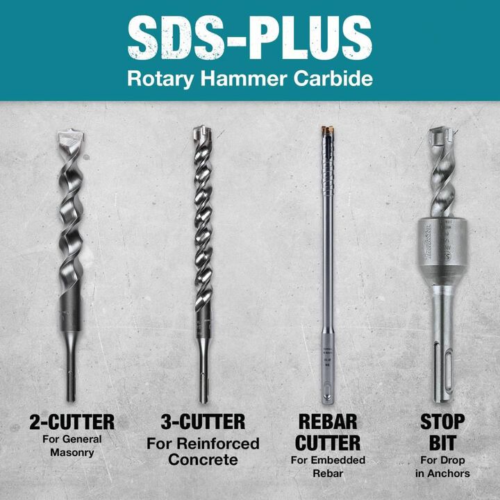 Makita 1/2in x 16in SDS Plus Hollow Dust Extraction Drill Bit, large image number 6
